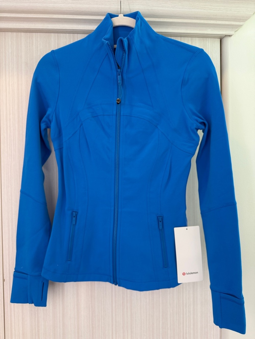 lululemon athletica Bright Blue Full-Zip Define Jacket *Luon Size 4